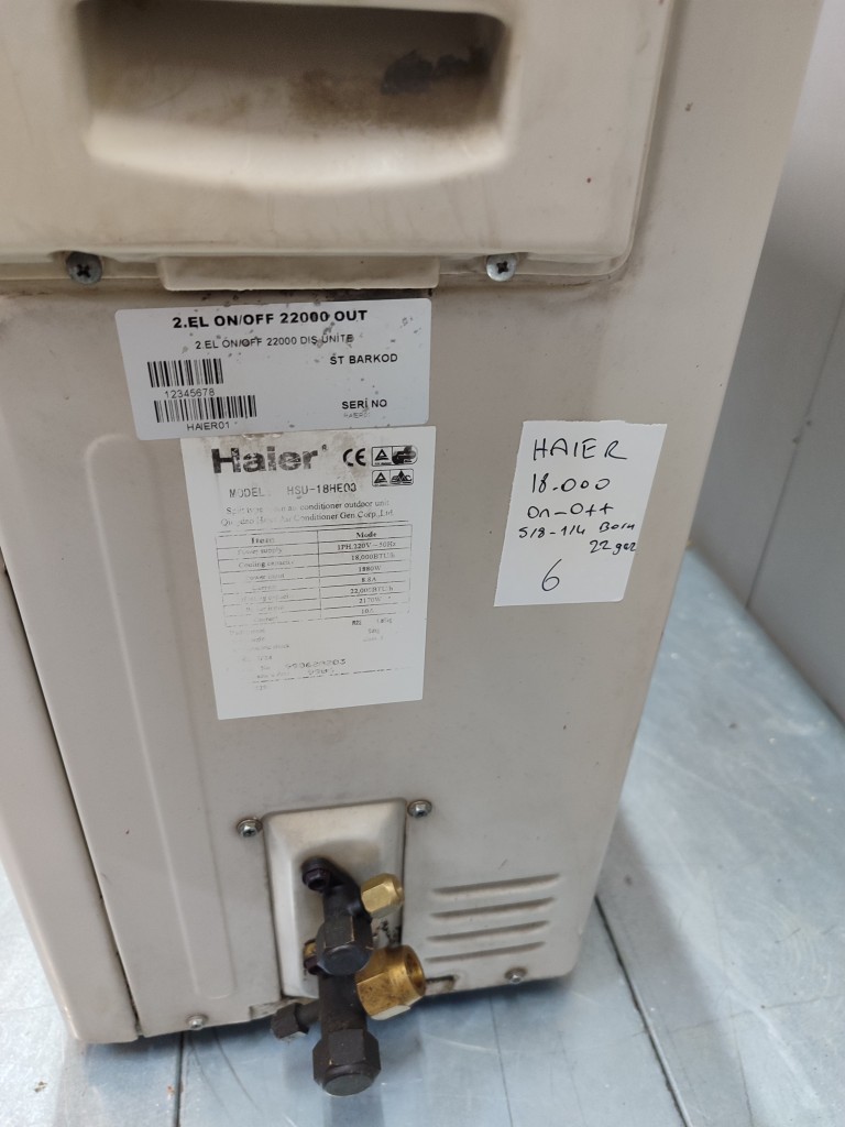 Haier 18000 Btu On-Off Klima (2) görsel 2